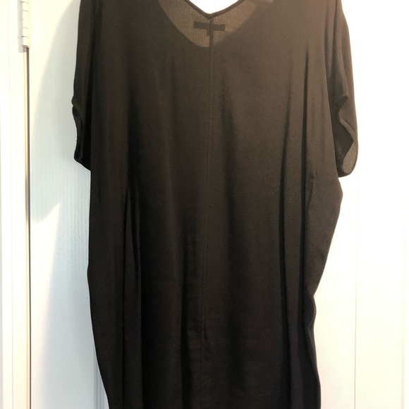 Madewell leather edged easy shift dress SZ XS - Picture 4 of 4